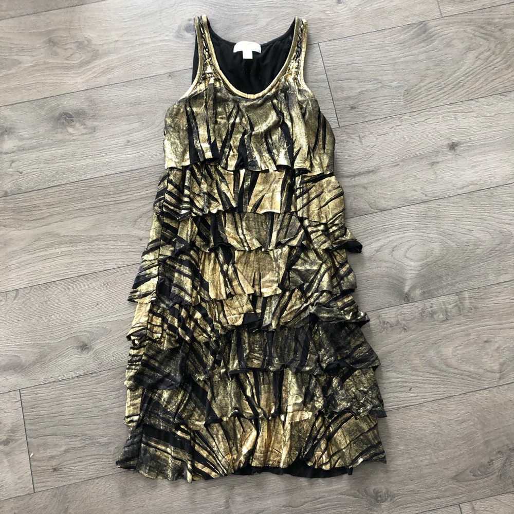 Michael Kors Layered Ruffle Tiered Dress